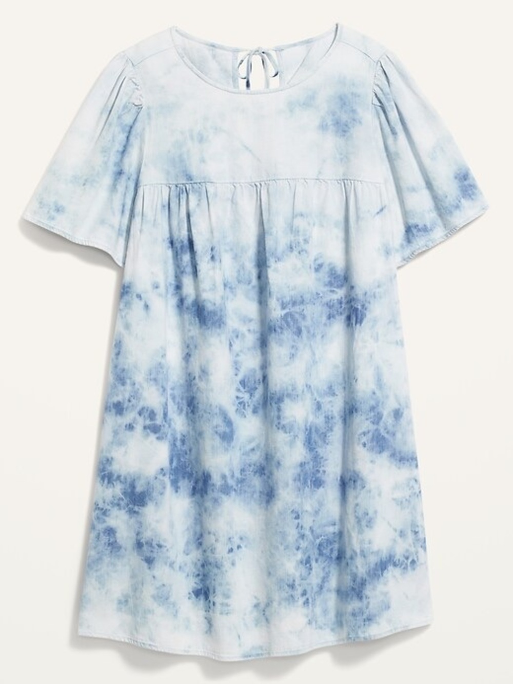 Old Navy Denim Tie-Dye Short Sleeve Dress - Medium